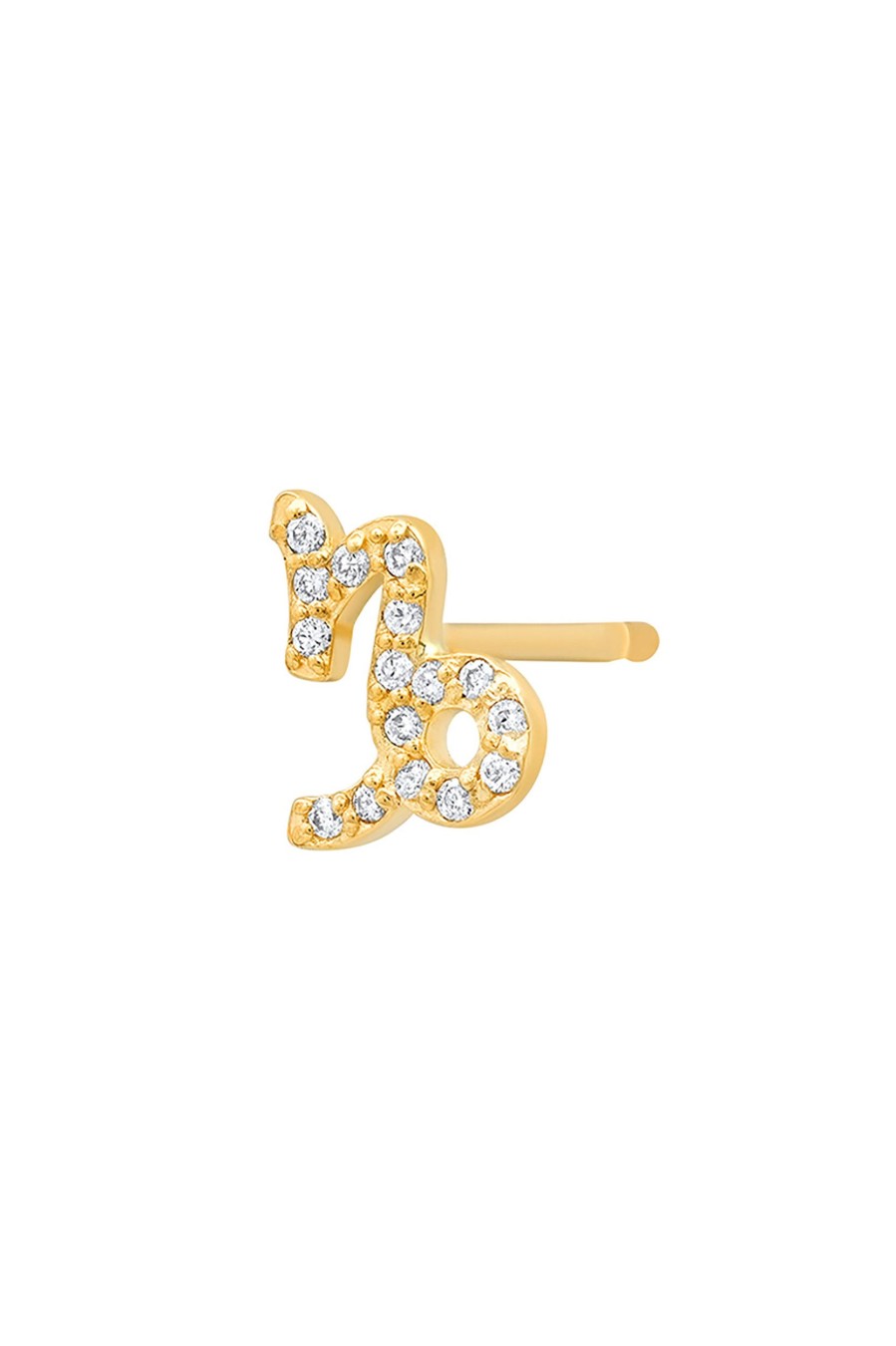 BYCHARI Earrings | Diamond Capricorn Earring